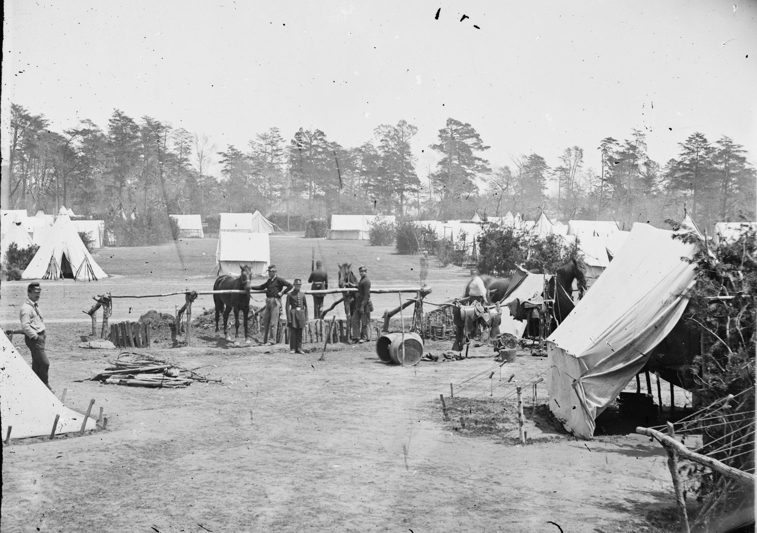 Camp Winfield Scott, one of the camps Albert wrote from.